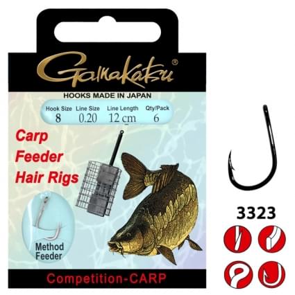 Gamakatsu GMAKATSU BKS-3323B FEEDER HAIR RIGS