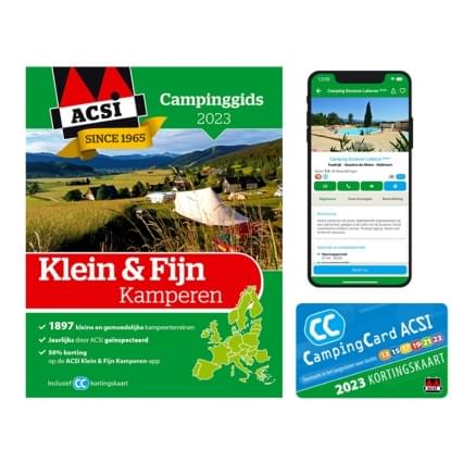 ACSI Klein & Fijn Kamperen Campinggids + App 2023