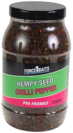 Force1Baits Bait Seeds 2250ml. hempy chilli pep