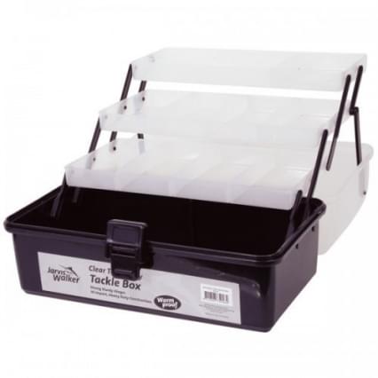 Jarvis Walker 3-Tray Clear Top Tackle Box