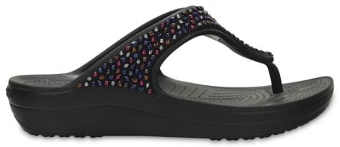 Crocs Crocs Sloane Embellished Flip Black-Multi