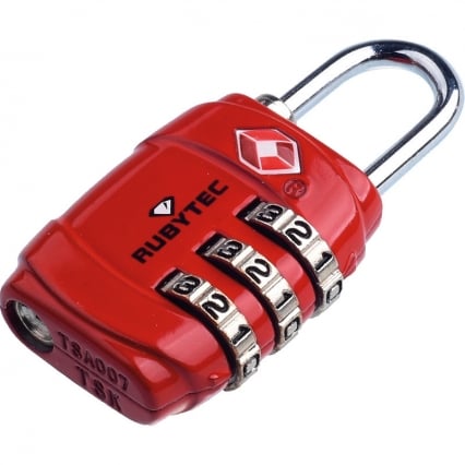 Rubytec Migrator TSA 3 Dial Lock Red