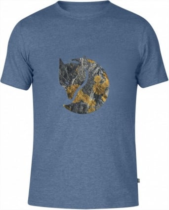 Fjallraven T-shirt rock logo blue ridge S