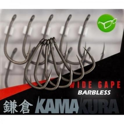 Korda Kamakura wide gape barbless size 8