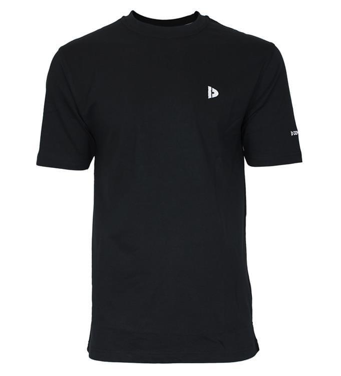 Donnay Essential Linear T-Shirt Heren Zwart