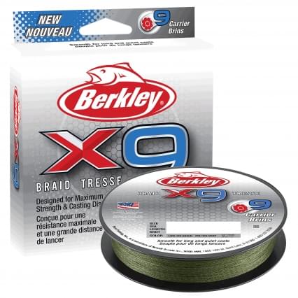 Berkley X9 Braid Low Vis Green
