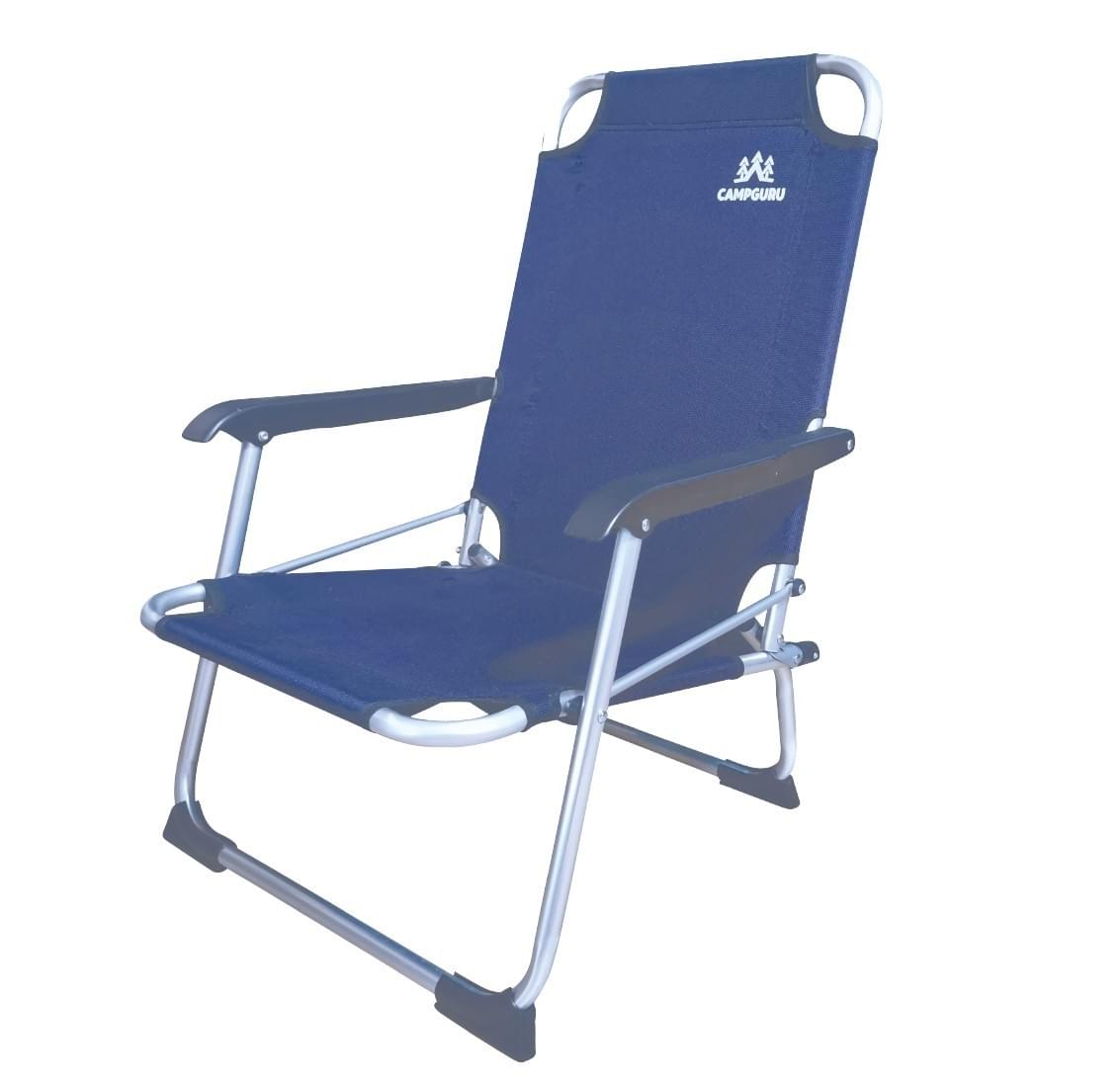 Campguru Chair Low Strandstoel Blauw