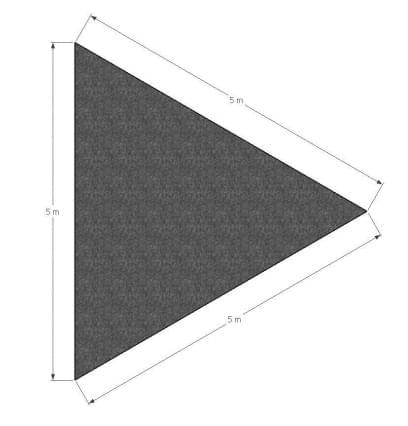 ML Schaduwdoek Driehoek 5 x 5 x 5