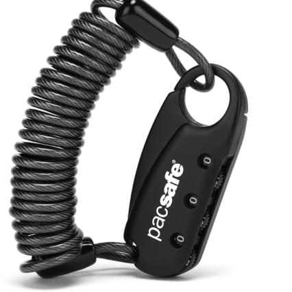 Pacsafe Pacsafe 3 Dial Clip Cable Lock Black