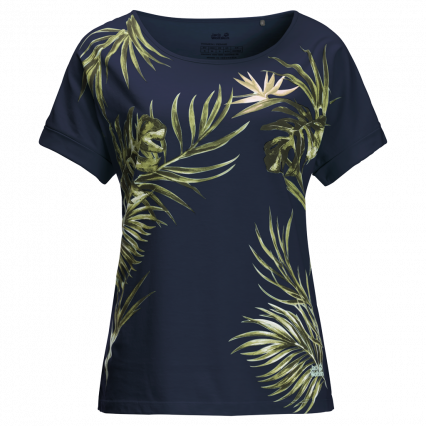 Jack Wolfskin Tropical Leaf T-Shirt Dames