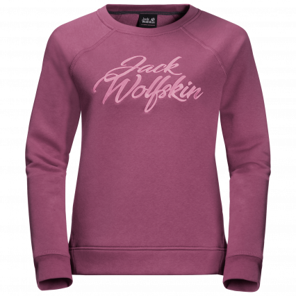 Jack Wolfskin Winter Logo Sweater Dames - Roze