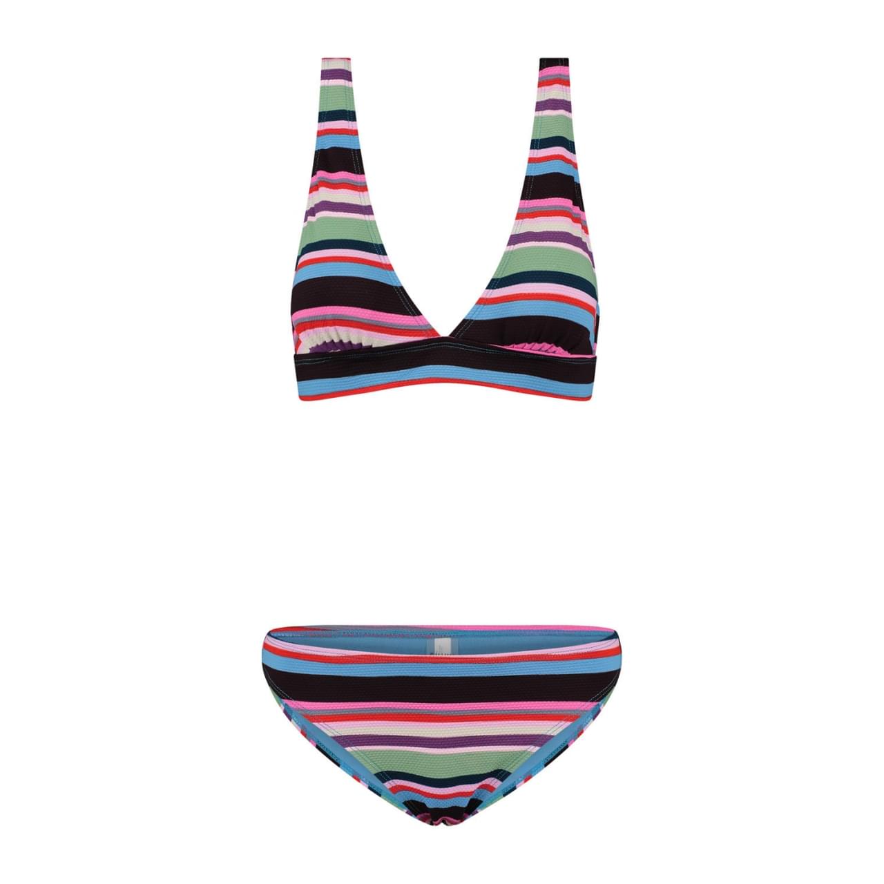 SHIWI Mod Stripe Bobby Top Bikini Dames Multicolor