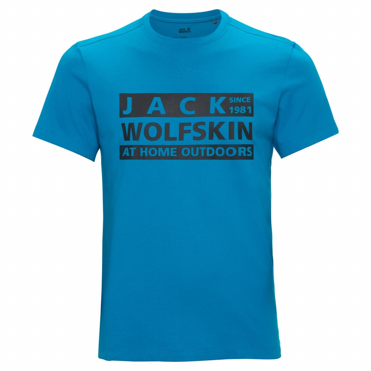 Jack Wolfskin Brand T-shirt Heren Blauw