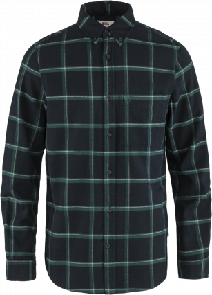Fjallraven Ovik Comfort Flannel Shirt M mt. S Dark Navy-Arctic Green