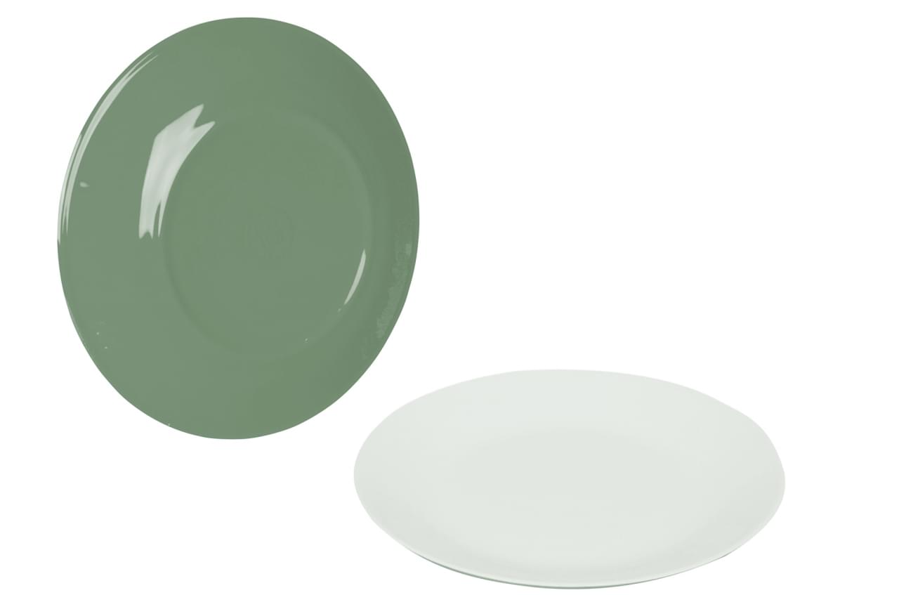 Bo-Camp Dinerbord Two-tone Set Groen
