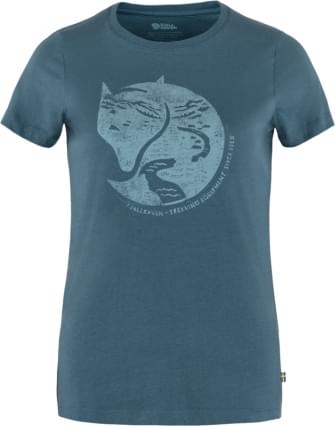 Fjallraven Arctic Fox Print T-shirt Dames