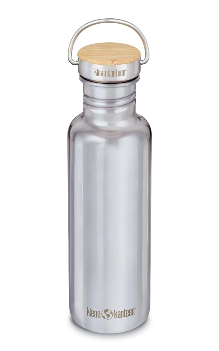 Klean Kanteen Reflect Drinkfles met bamboedop 540 ml Zilver