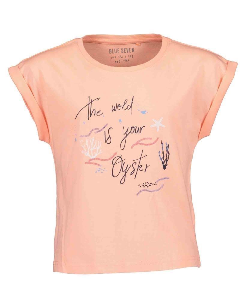 Blue Seven The World T-shirt Meisjes Roze