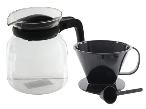 ML Glazen Koffiepot met Filter en Maatschepje