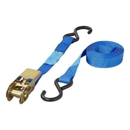 ProPlus Spanband blauw met Ratel + 2 Haken 5 m