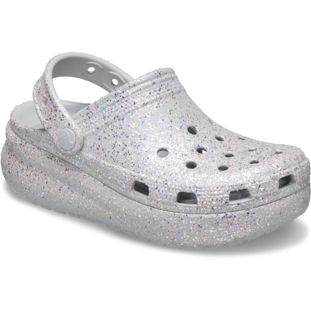 Crocs Classic Cutie Crush Glitter Klomp Zilver
