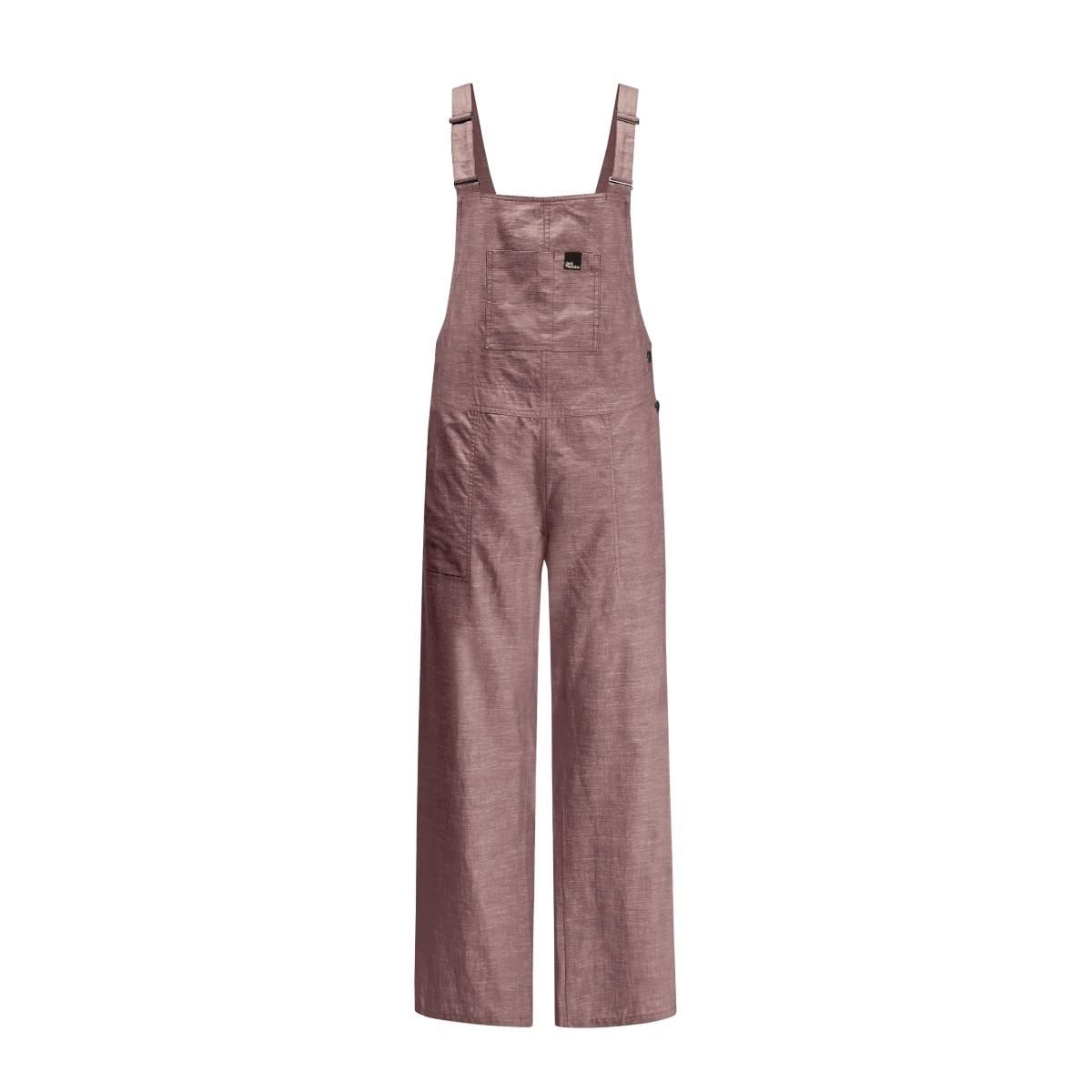 Jack Wolfskin Sandroute Dungaree Overall Dames Roze