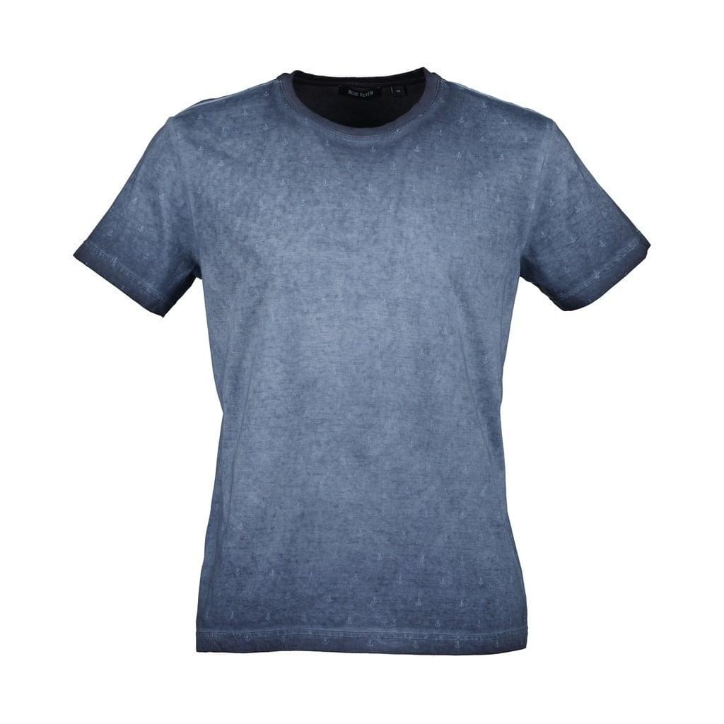 Blue Seven Shadow T-Shirt Heren Donkerblauw