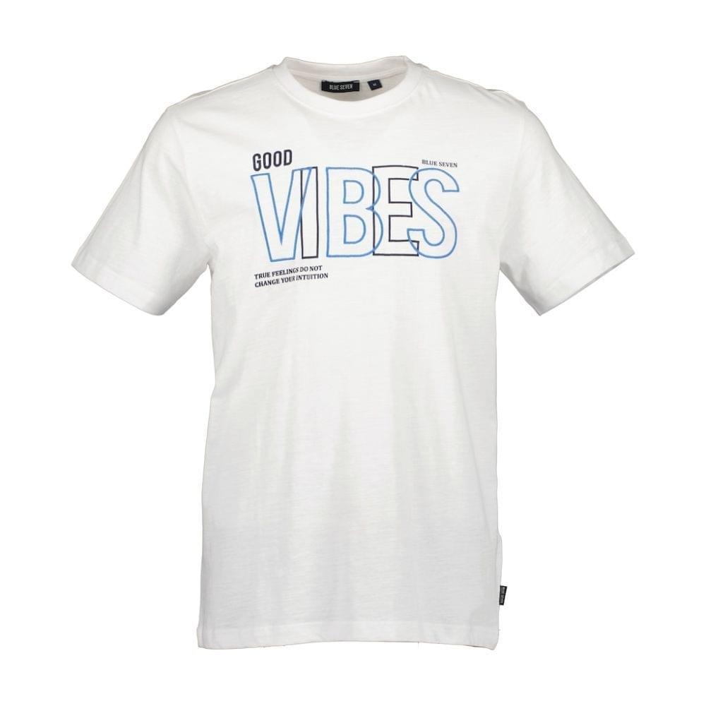 Blue Seven Good Vibes T-shirt Heren Wit