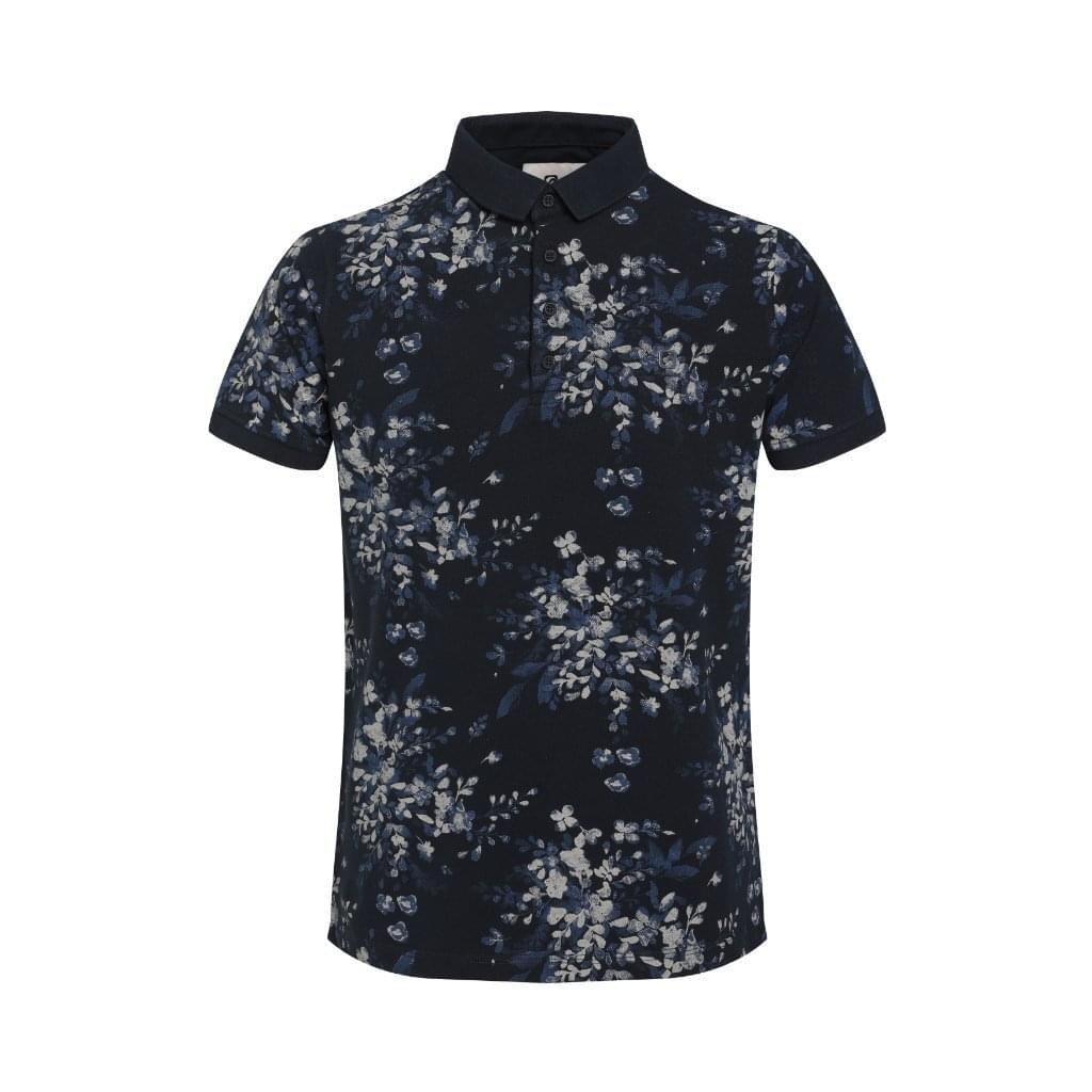 Gabbiano Flower Polo Shirt Heren Blauw