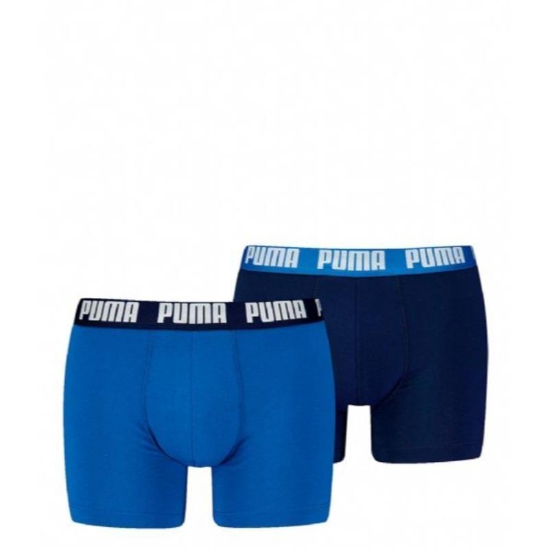 Puma Everyday Basic Boxershort Heren Set van 2 Blauw
