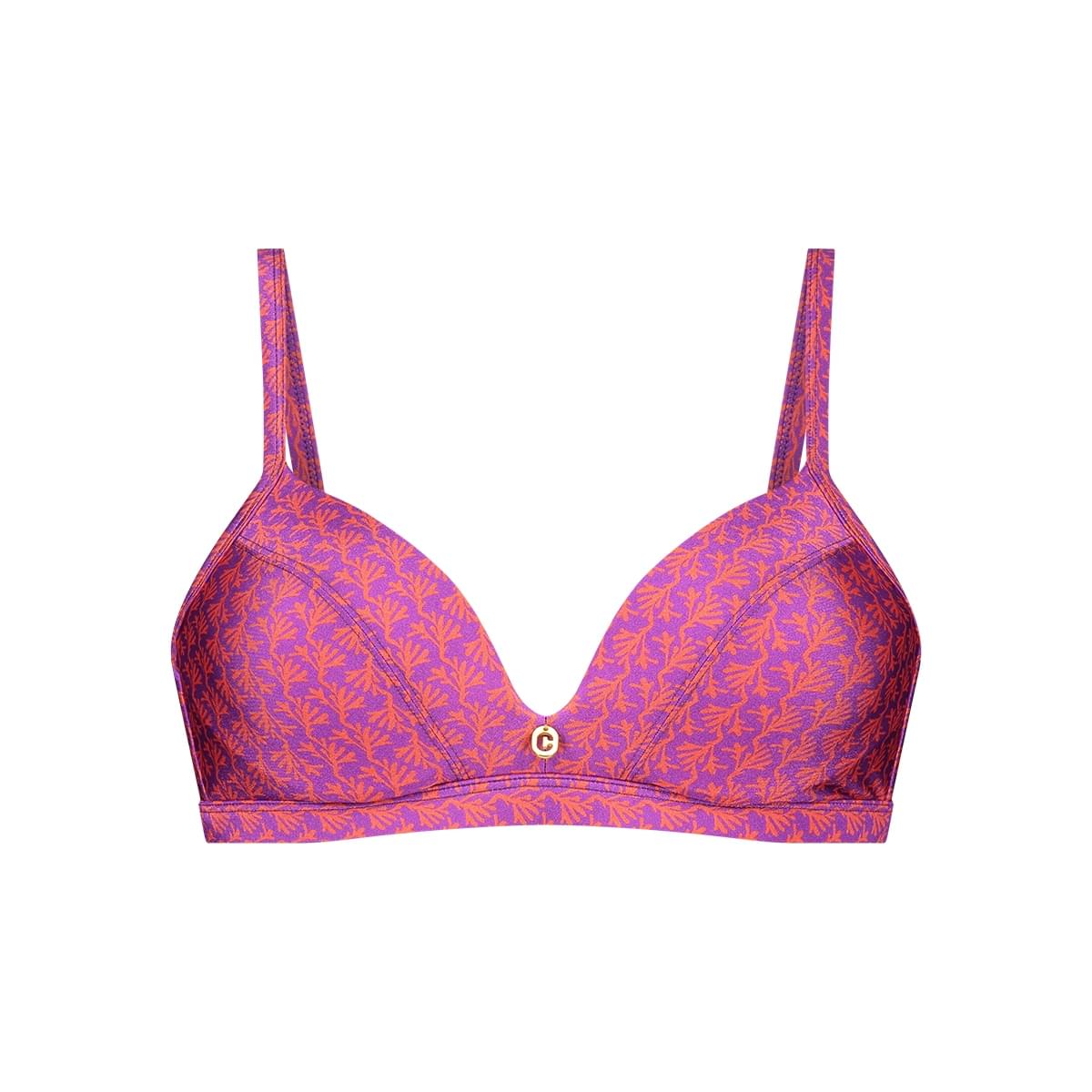 ten Cate Beach Coral Triangle Bikini Top Dames Roze