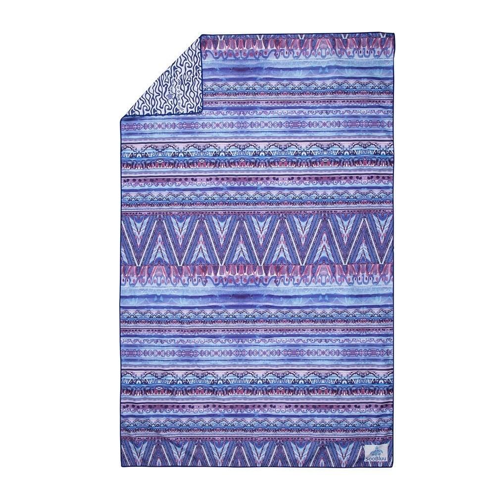 SooBluu Aztec 100 x 160 Reis Handdoek Blauw