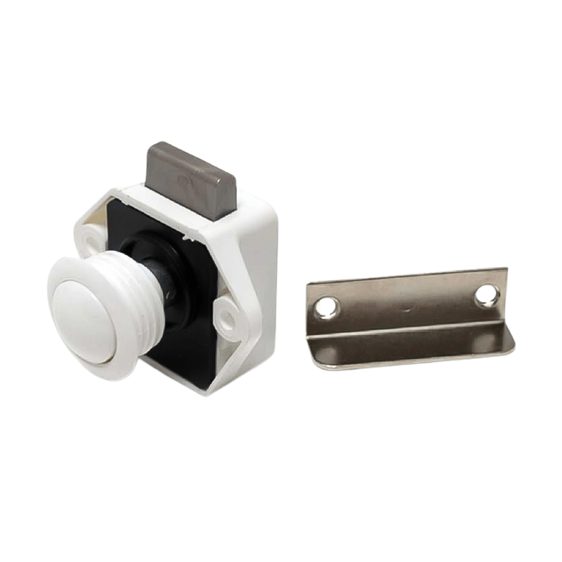 OCS - Toiletdeurslot Pushlock wit