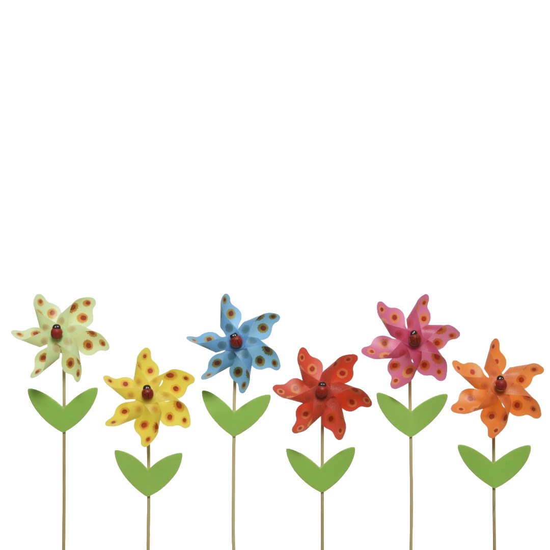Decoris - Plastic Windmolen Bloem