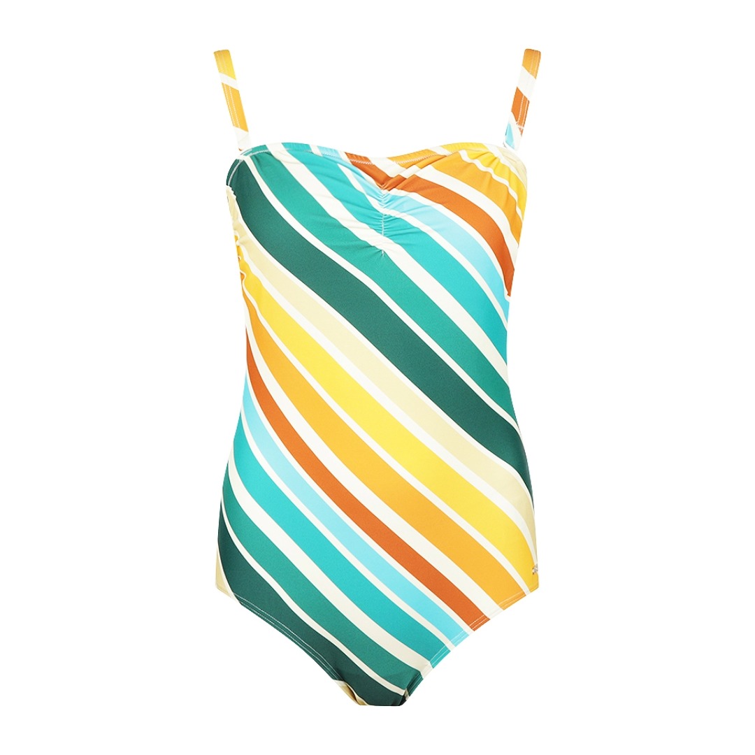 Mila - Stripe Strapless Badpak Dames