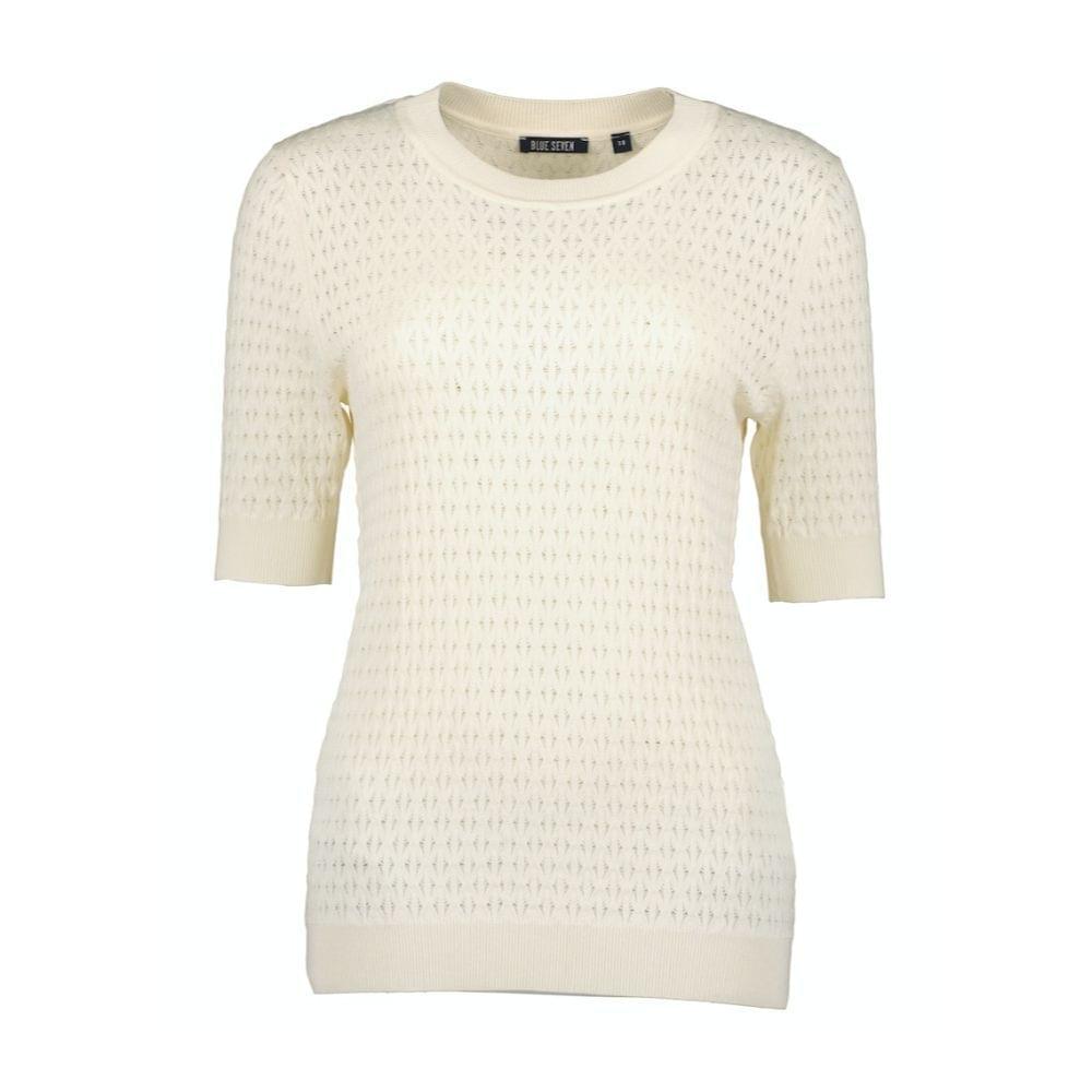 Blue Seven - Fijngebreide Trui Korte Mouw Dames