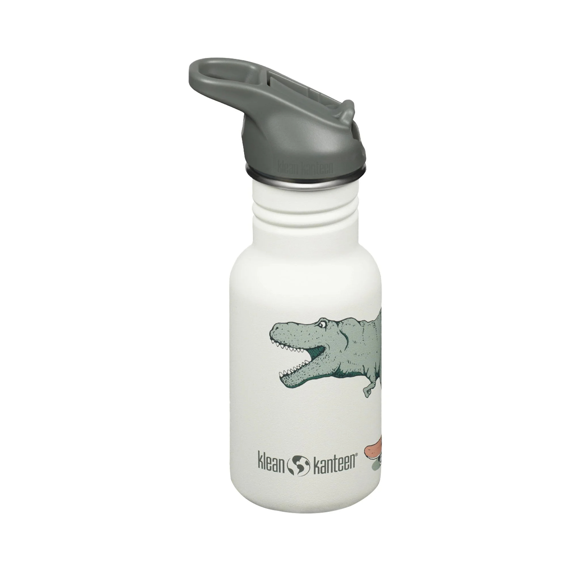 Klean Kanteen - Classic Narrow Kinder Drinkfles Dino met Flipsportdop 355 ML