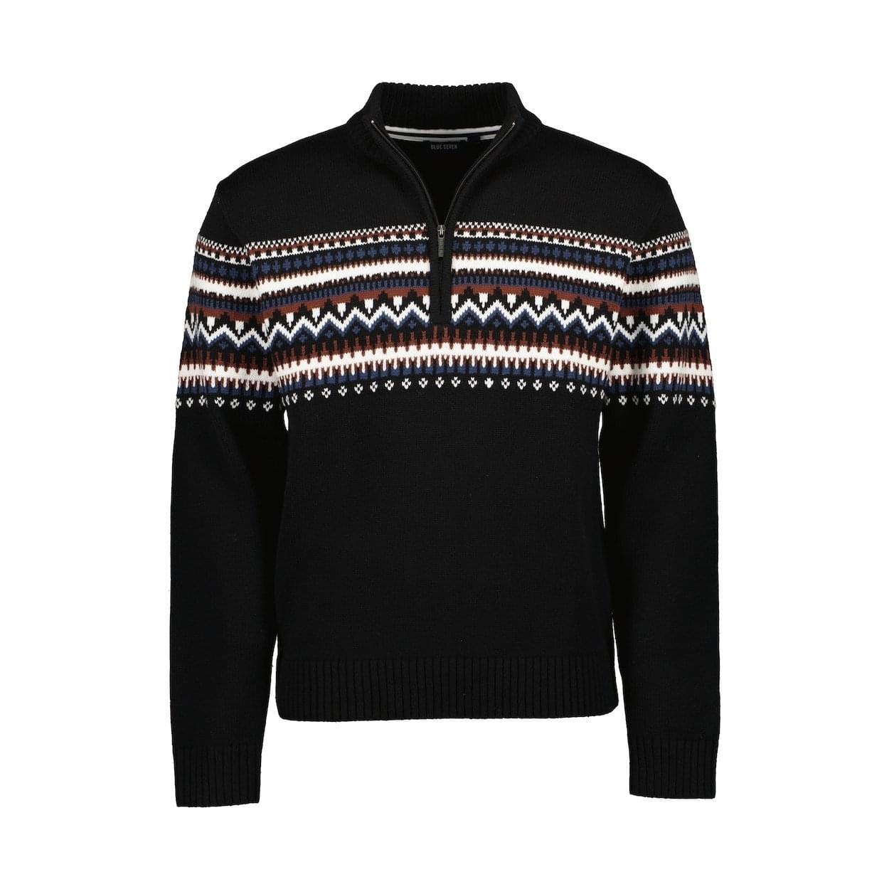 Blue Seven - Jaquard Trui Heren