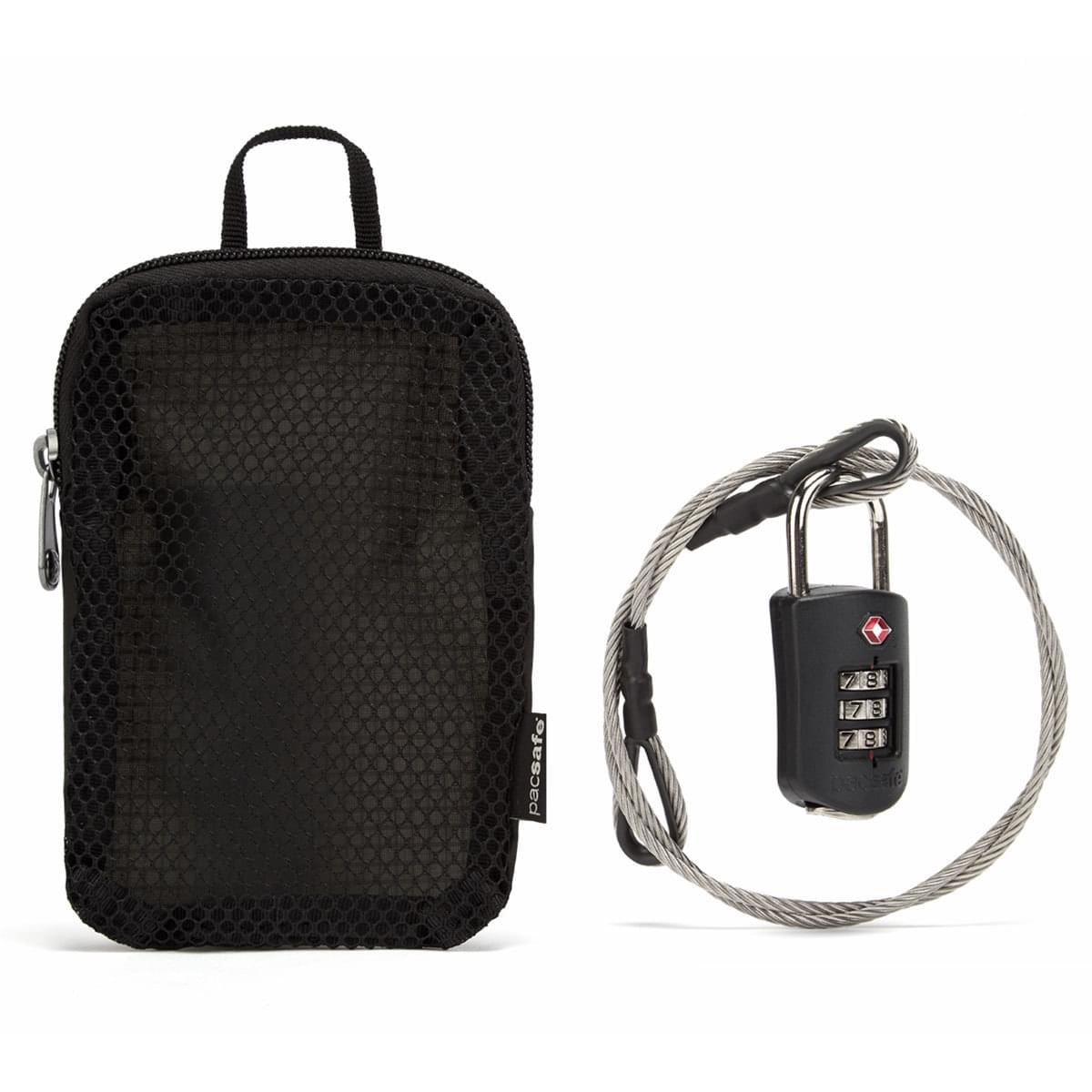 Pacsafe - Prosafe 1000 TSA Lock With Steel Cable - Cijferslot + Kabel