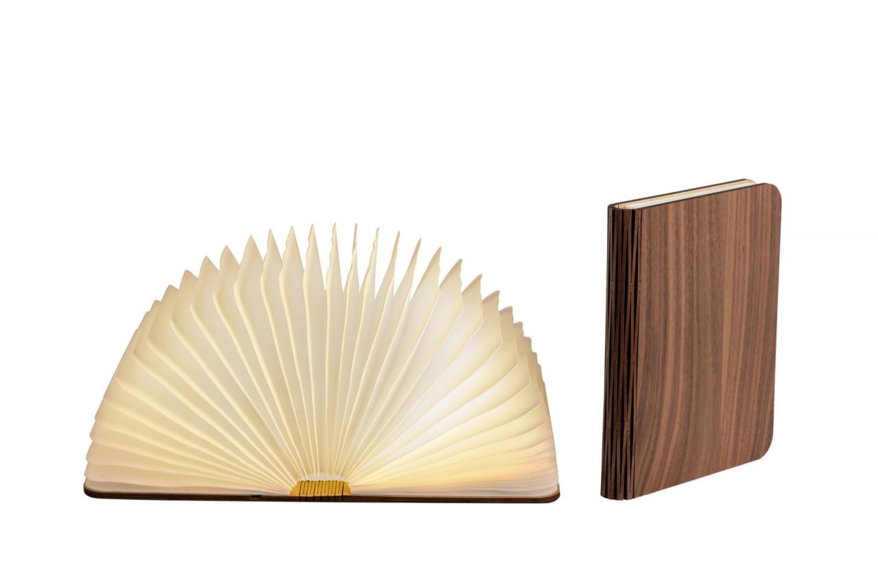 LEDR - Boek Lamp Walnut Large