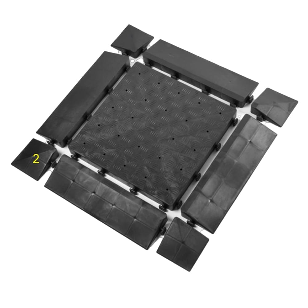 Hendriks - Kunststof Vloertegel Hoekstuk Nr 2