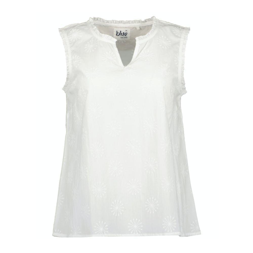 Blue Seven - Broderie Blouse Dames