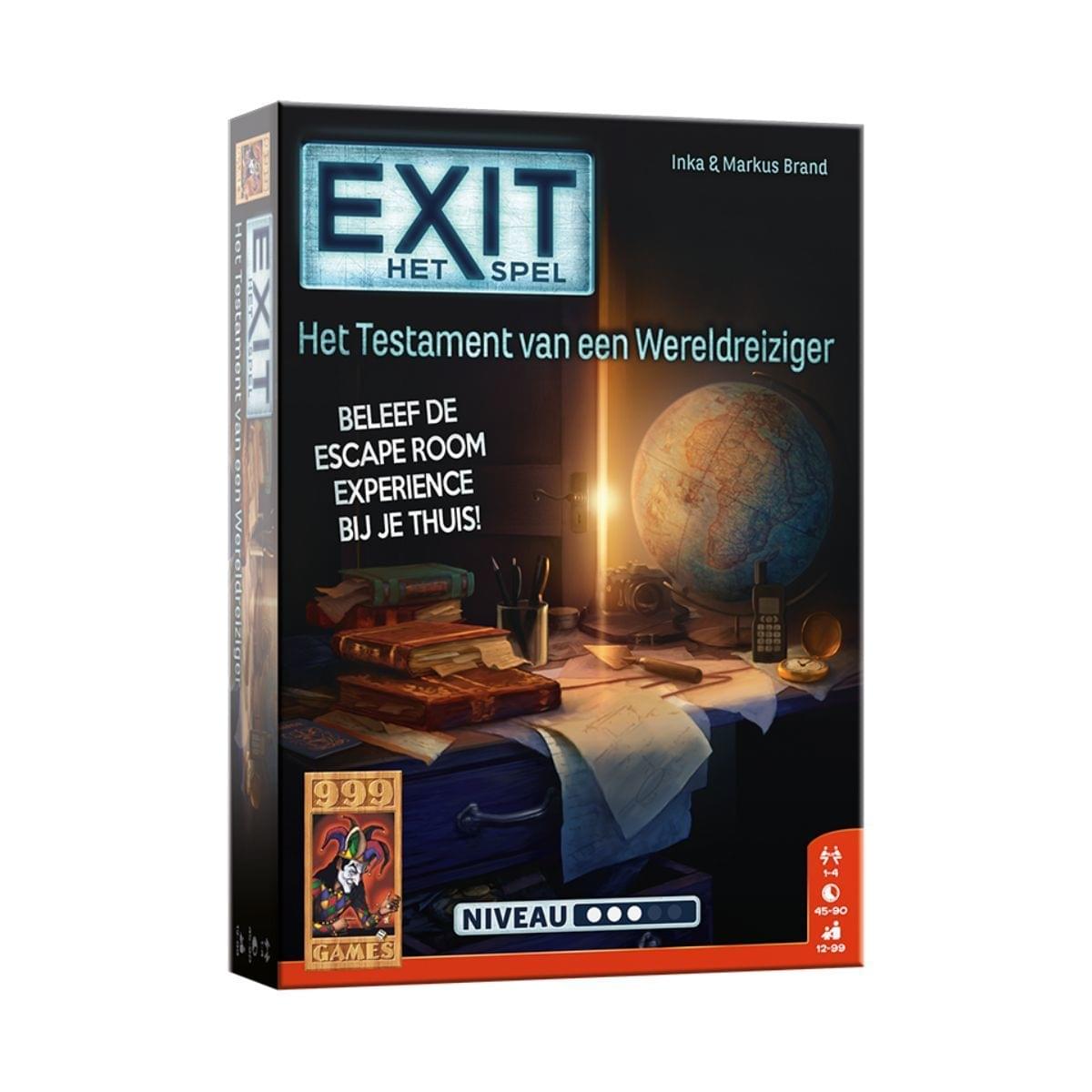 999 Games - EXIT - Het Testament van een Wereldreiziger