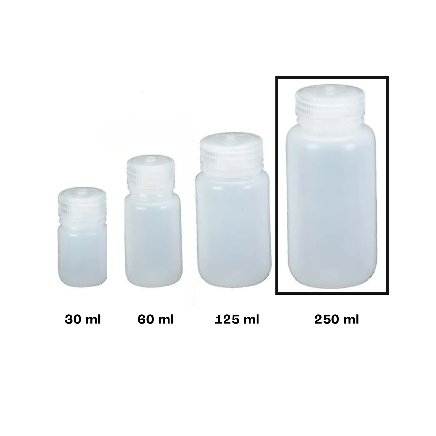 Nalgene - Wijdhals Fles HDPE 250 ml