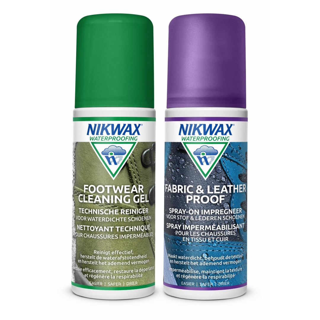 Nikwax - Twin Pack Footwear Cleaning Gel / Fabric & Leather Proof