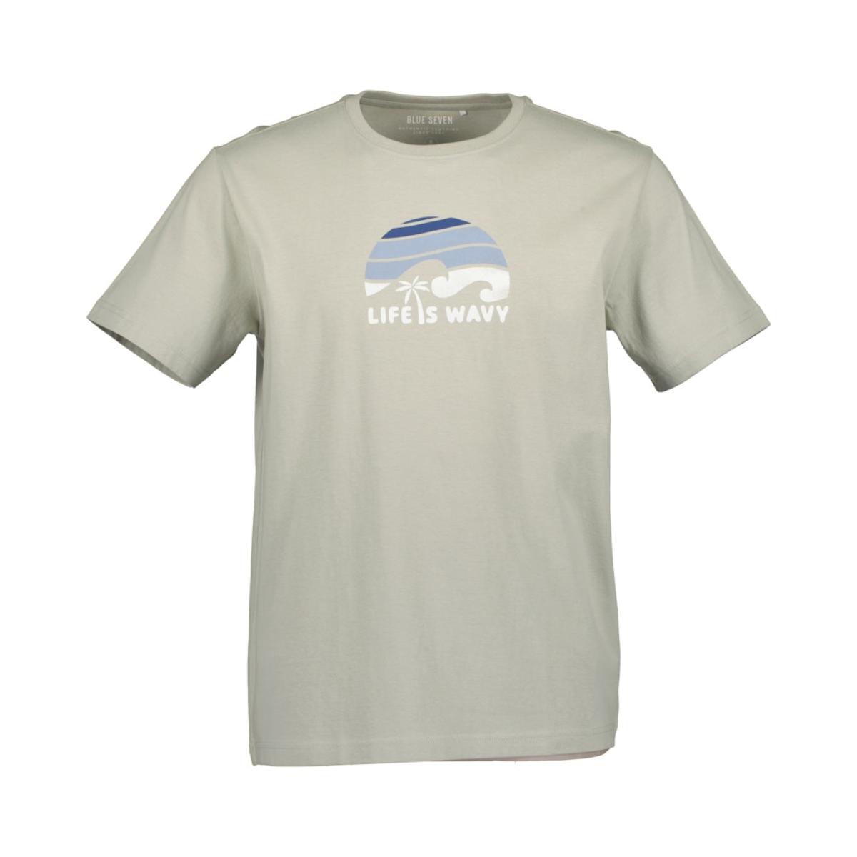 Blue Seven - Live is Wavy T-shirt Heren