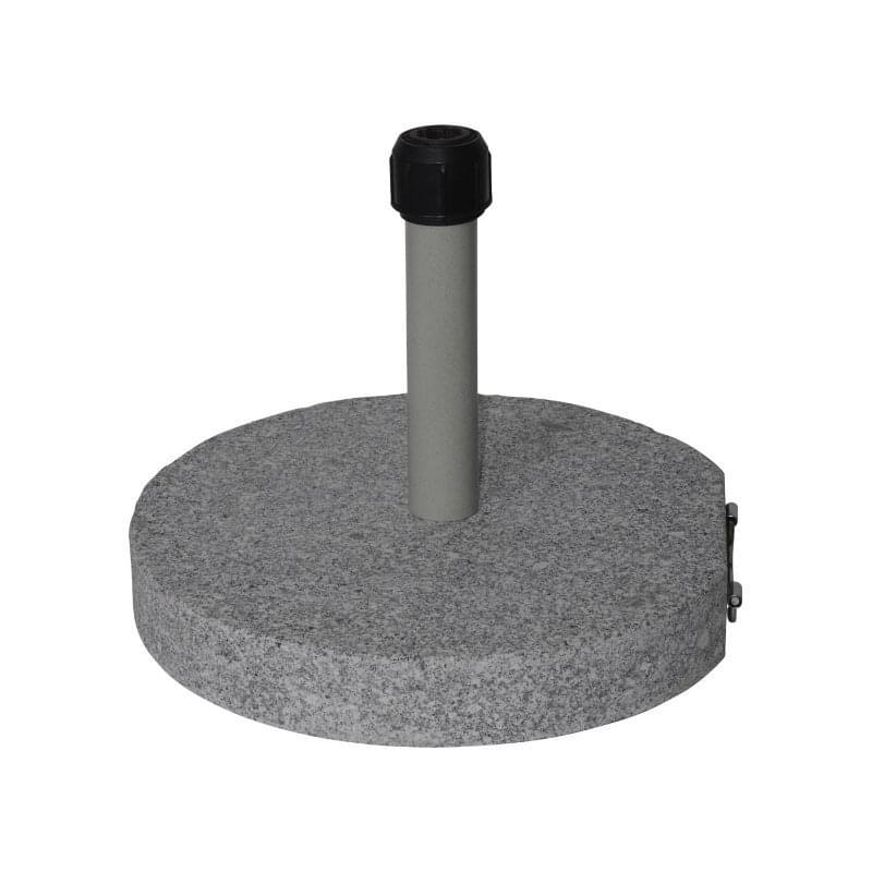 Lesli Living - Parasolvoet rond graniet 40kg grijs