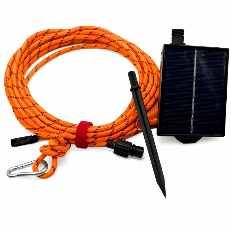 Campguru - Scheerlijn met Solar Ledverlichting Set van 2