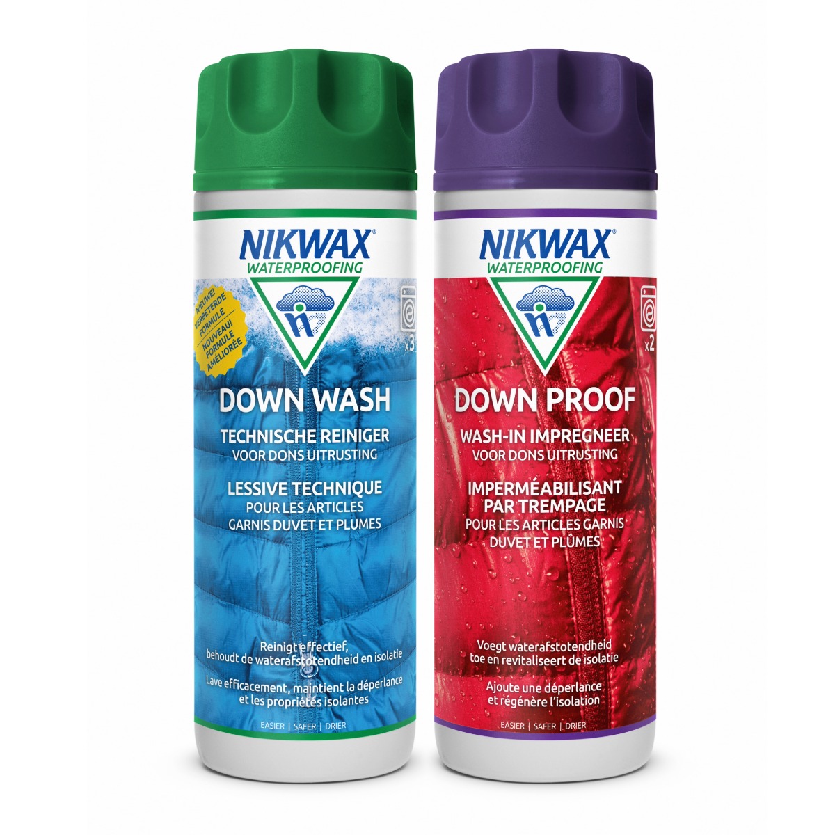 Nikwax - Twin Pack Down Wash Direct / Down Proof 300 ml