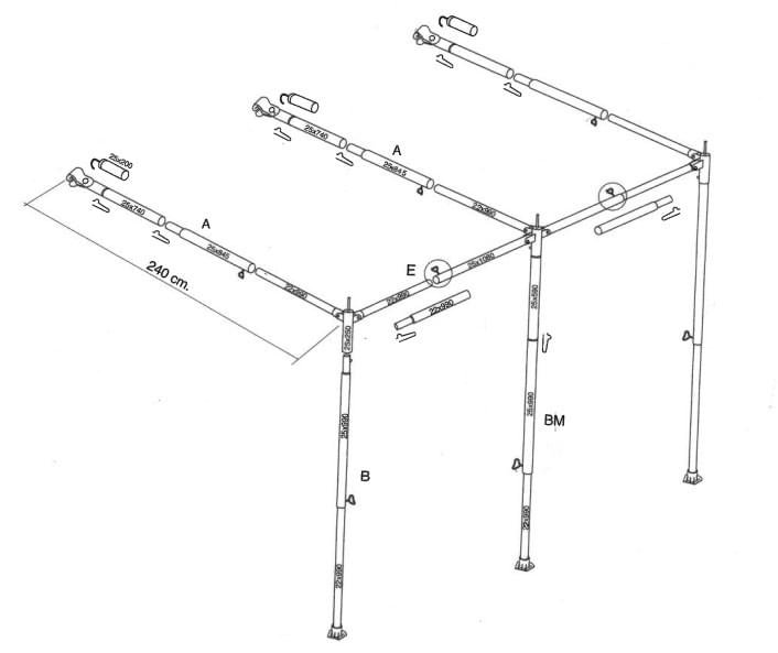 Hendriks - Luifelframe Prenox